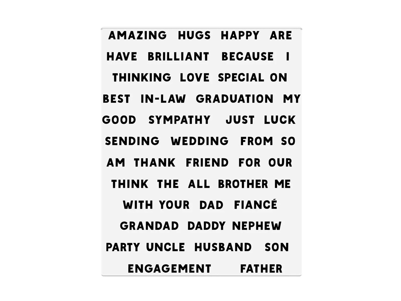 Crafter's Companion All Occasions Sentiments Stamp & Die (CC-STD-AOS) Crafter's Companion All Occasions Sentiments Stamp & Die (CC-STD-AOS)