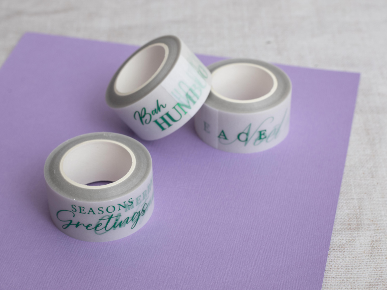 Crafter's Companion Vellum Washi Rolls Christmas Green Sentiments (CC-VWAS-XMAS-GREE)