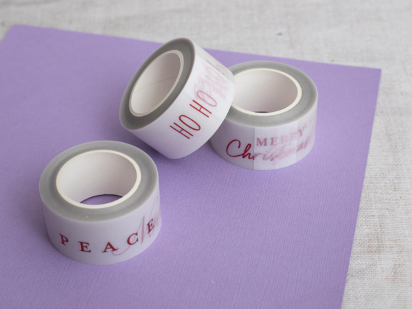 Crafter's Companion Vellum Washi Rolls Christmas Red Sentiments (CC-VWAS-XMAS-RED)