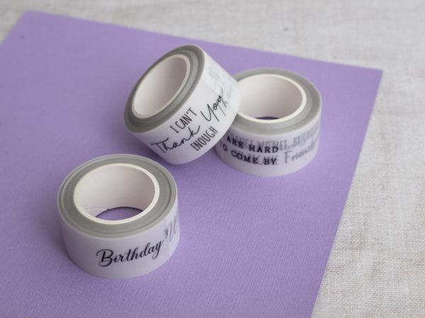Crafter's Companion Vellum Washi Rolls Black Sentiments (CC-VWAS-BLACK)