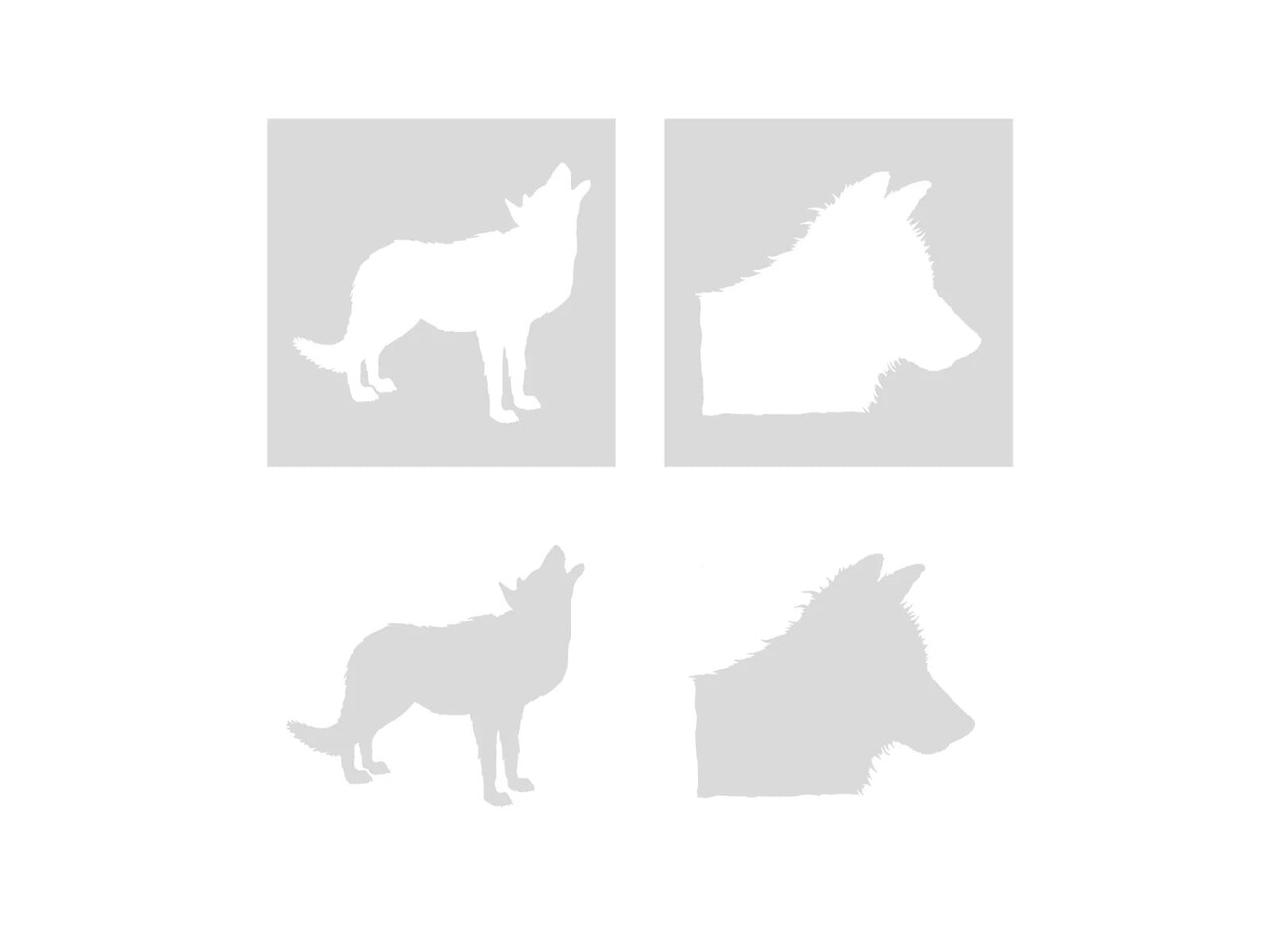 Sheena Wild Nature Stencil Set Howling at the Moon (SD-DEWN-STEN-HATM) Sheena Wild Nature Stencil Set Howling at the Moon (SD-DEWN-STEN-HATM)