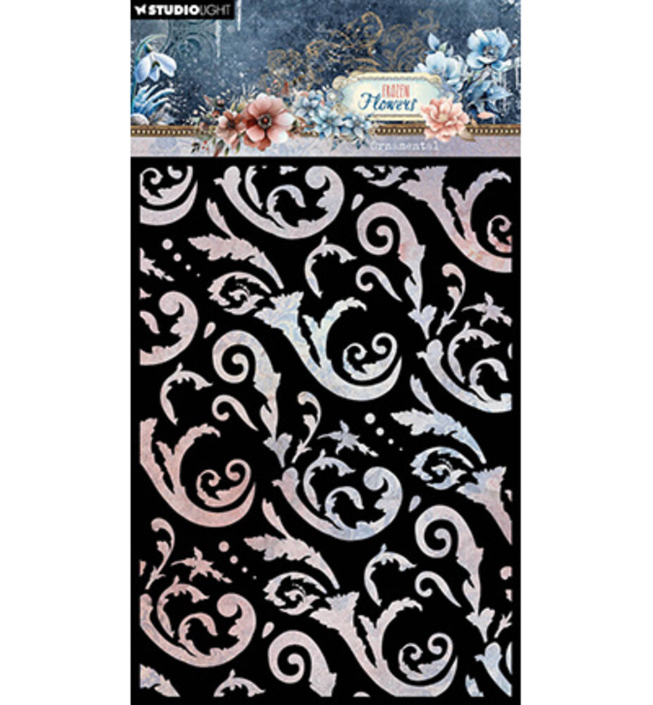 Studio Light Frozen Flowers Masking Stencil Ornamental (SL-FF-MASK313)