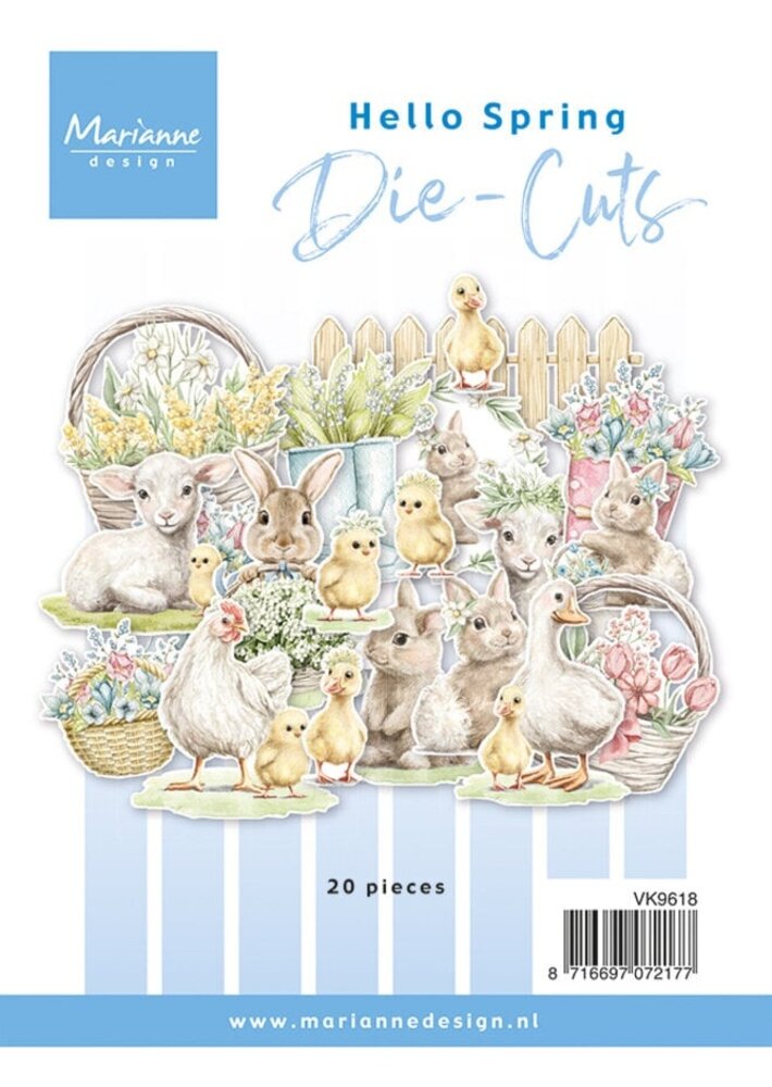 Marianne Design Die-cuts Hello Spring (VK9618) Marianne Design Die-cuts Hello Spring (VK9618)