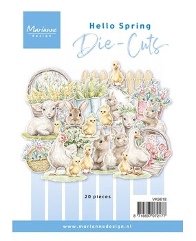 Marianne Design Die-cuts Hello Spring (VK9618) Marianne Design Die-cuts Hello Spring (VK9618)