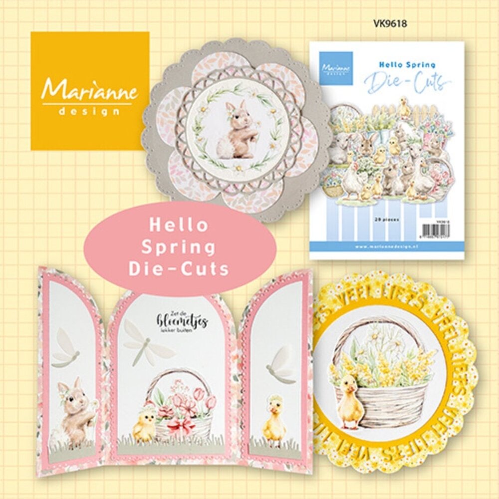 Marianne Design Die-cuts Hello Spring (VK9618) Marianne Design Die-cuts Hello Spring (VK9618)