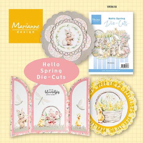 Marianne Design Die-cuts Hello Spring (VK9618) Marianne Design Die-cuts Hello Spring (VK9618)