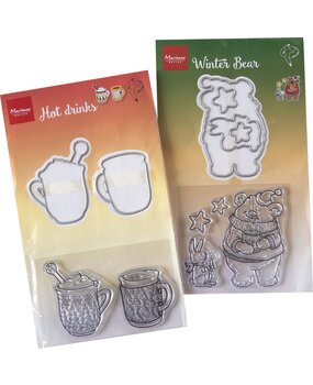 Marianne Design Stamp & Die Assorti Hot Drinks (PA4201)*