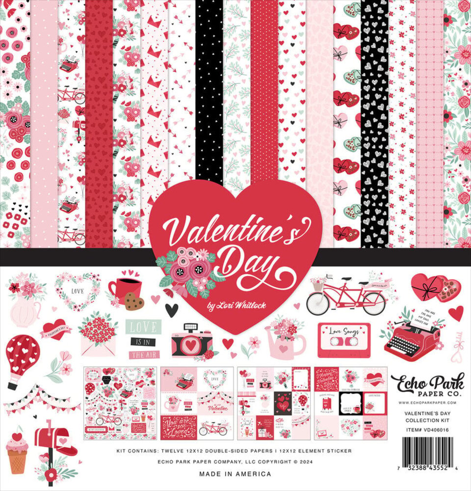 Echo Park Valentine's Day 12x12 Inch Collection Kit (VD406016)