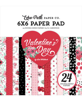 Echo Park Valentine's Day 6x6 Inch Paper Pad (VD406023) Echo Park Valentine's Day 6x6 Inch Paper Pad (VD406023)