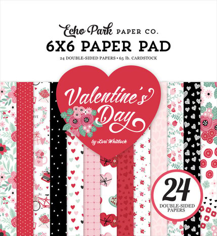 Echo Park Valentine's Day 6x6 Inch Paper Pad (VD406023) Echo Park Valentine's Day 6x6 Inch Paper Pad (VD406023)