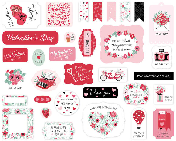 Echo Park Valentine's Day Ephemera (VD406024) Echo Park Valentine's Day Ephemera (VD406024)