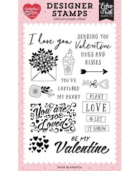 Echo Park Valentine's Day Clear Stamp You Are So Loved (VD406045)* Echo Park Valentine's Day Clear Stamp You Are So Loved (VD406045)*