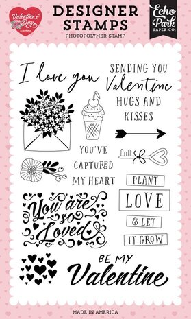 Echo Park Valentine's Day Clear Stamp You Are So Loved (VD406045) Echo Park Valentine's Day Clear Stamp You Are So Loved (VD406045)