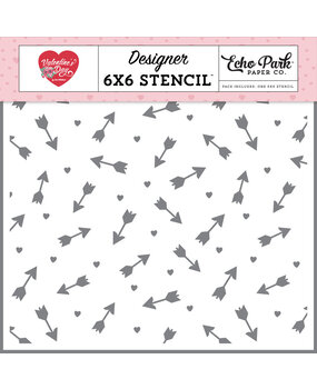 Echo Park Valentine's Day Stencil Love Arrows (VD406033)* Echo Park Valentine's Day Stencil Love Arrows (VD406033)*