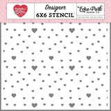 Echo Park Valentine's Day Stencil Growing Love Hearts (VD406034)*