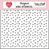 Echo Park Valentine's Day Stencil Bubbly Hearts (VD406035)