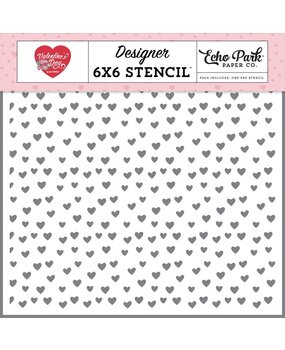 Echo Park Valentine's Day Stencil Bubbly Hearts (VD406035) Echo Park Valentine's Day Stencil Bubbly Hearts (VD406035)