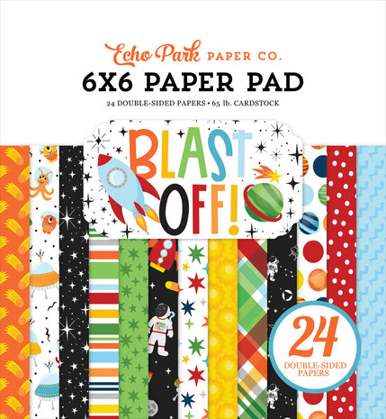 Echo Park Blast Off 6x6 Inch Paper Pad (BO407023) Echo Park Blast Off 6x6 Inch Paper Pad (BO407023)