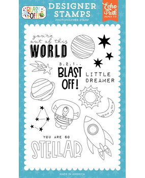 Echo Park Blast Off Clear Stamp Out Of This World (BO407041) Echo Park Blast Off Clear Stamp Out Of This World (BO407041)