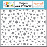 Echo Park Blast Off Stencil Stellar Starbursts (BO407033)
