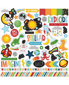 Echo Park Blast Off 12x12 Inch Element Sticker (BO407014) Echo Park Blast Off 12x12 Inch Element Sticker (BO407014)