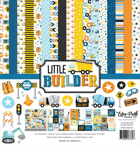 Echo Park Little Builder 12x12 Inch Collection Kit (LB408016) Echo Park Little Builder 12x12 Inch Collection Kit (LB408016)