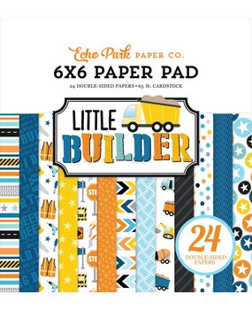 Echo Park Little Builder 6x6 Inch Paper Pad (LB408023)
