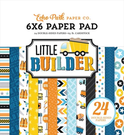 Echo Park Little Builder 6x6 Inch Paper Pad (LB408023)