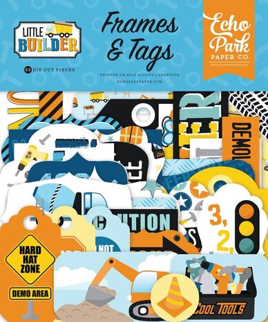 Echo Park Little Builder Ephemera Frames & Tags (LB408025) Echo Park Little Builder Ephemera Frames & Tags (LB408025)