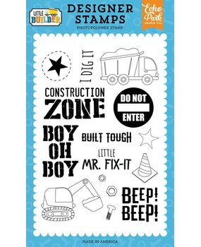 Echo Park Little Builder Clear Stamp Construction Zone (LB408041) Echo Park Little Builder Clear Stamp Construction Zone (LB408041)