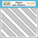 Echo Park Little Builder Stencil Work Hard Tracks (LB408035)