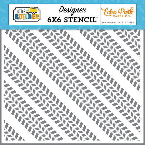 Echo Park Little Builder Stencil Work Hard Tracks (LB408035) Echo Park Little Builder Stencil Work Hard Tracks (LB408035)