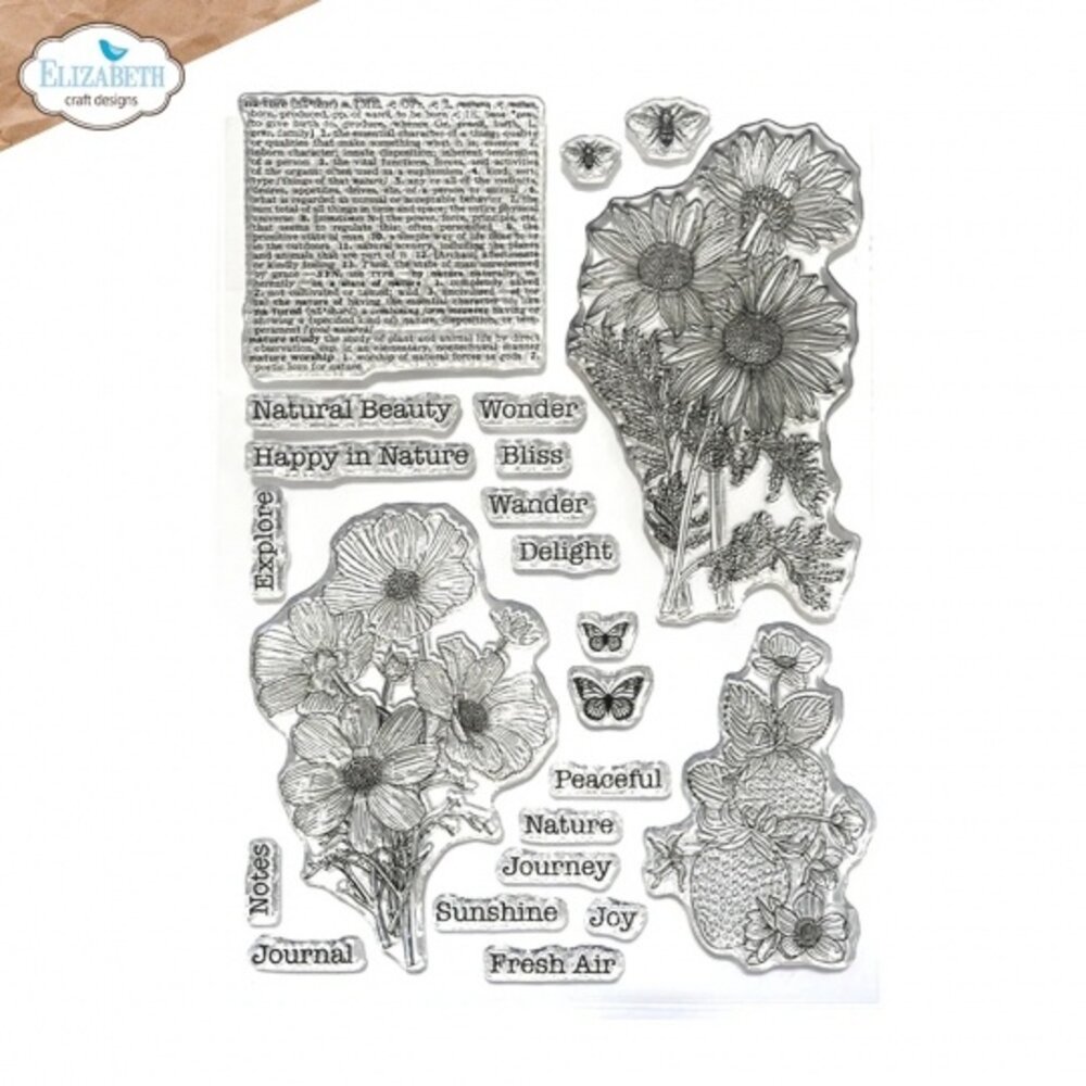 Elizabeth Craft Designs Whispers of Nature A5 Clear Stamps Flowers & Nature (CS385) Elizabeth Craft Designs Whispers of Nature A5 Clear Stamps Flowers & Nature (CS385)