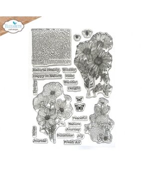 Elizabeth Craft Designs Whispers of Nature A5 Clear Stamps Flowers & Nature (CS385) Elizabeth Craft Designs Whispers of Nature A5 Clear Stamps Flowers & Nature (CS385)