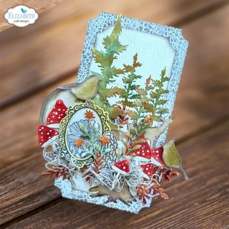 Elizabeth Craft Designs Whispers of Nature Dies Mushrooms & Tree Stumps (2198)