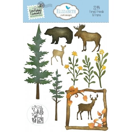 Elizabeth Craft Designs Whispers of Nature Dies Forest Friends & Frame (2199) Elizabeth Craft Designs Whispers of Nature Dies Forest Friends & Frame (2199)