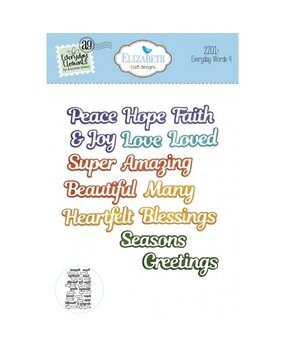 Elizabeth Craft Designs Whispers of Nature Dies Everyday Words 4 (2201) Elizabeth Craft Designs Whispers of Nature Dies Everyday Words 4 (2201)
