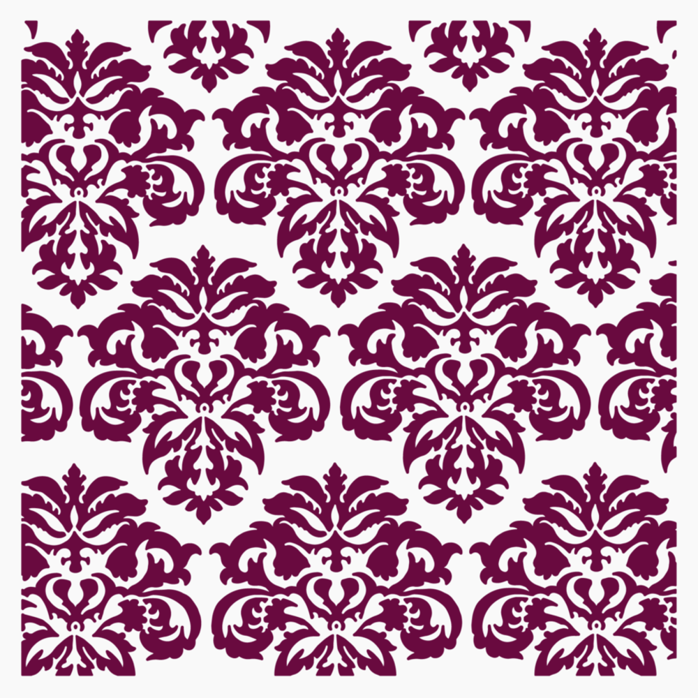 Sheena Crystal Visions 2D Embossing Folder Elegant Damask (SD-CV-EF5.5-ELDA)