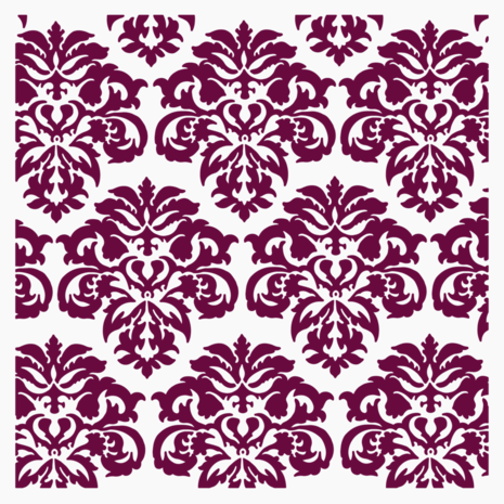 Sheena Crystal Visions 2D Embossing Folder Elegant Damask (SD-CV-EF5.5-ELDA)