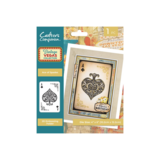 Crafter's Companion Vintage Vegas 2D Embossing Folder Ace of Spades (VV-2D-EF4-AOS)