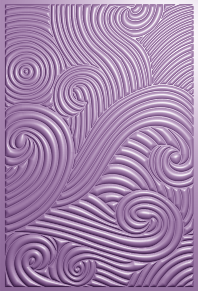 Crafter's Companion Swirling Waves 3D Embossing Folder (CC-3D-EF4-SWWA) Crafter's Companion Swirling Waves 3D Embossing Folder (CC-3D-EF4-SWWA)