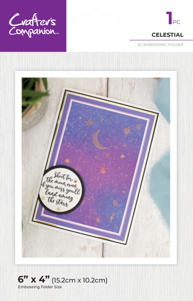 Crafter's Companion Celestial 3D Embossing Folder (CC-3D-EF4-CELE) Crafter's Companion Celestial 3D Embossing Folder (CC-3D-EF4-CELE)