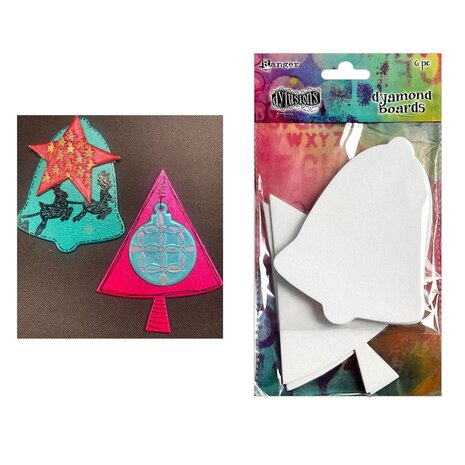 Ranger Dylusions Dyamond Boards Large Trees & Bells (DYM86772) Ranger Dylusions Dyamond Boards Large Trees & Bells (DYM86772)