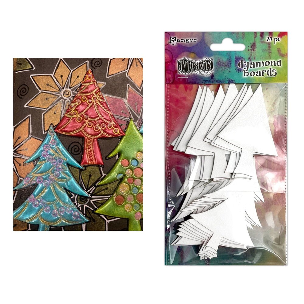 Ranger Dylusions Dyamond Boards Small Trees (DYM86864) Ranger Dylusions Dyamond Boards Small Trees (DYM86864)