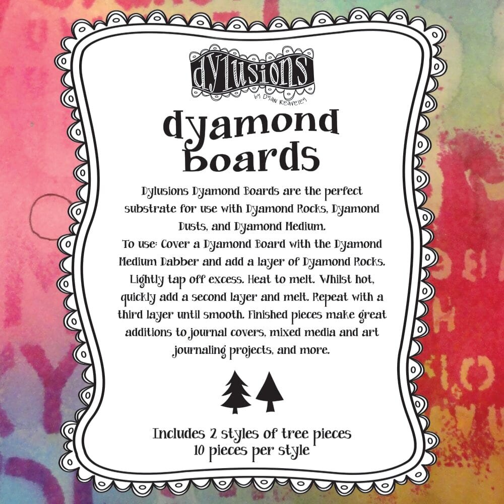 Ranger Dylusions Dyamond Boards Small Trees (DYM86864) Ranger Dylusions Dyamond Boards Small Trees (DYM86864)