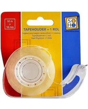 SOHO Plakbandhouder met Transparant Plakband (374370) SOHO Plakbandhouder met Transparant Plakband (374370)