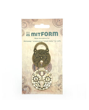 Mitform Padlocks 2 Metal Embellishments (MITS044)