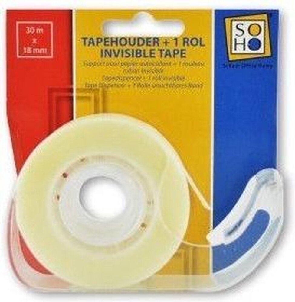 SOHO Plakbandhouder met Invisible Plakband (374373) SOHO Plakbandhouder met Invisible Plakband (374373)
