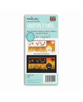 Polkadoodles Lying in Wait Creative Stencil (PD8218) Polkadoodles Lying in Wait Creative Stencil (PD8218)