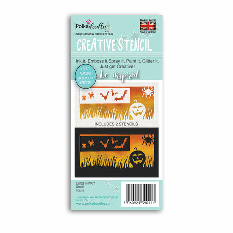 Polkadoodles Lying in Wait Creative Stencil (PD8218) Polkadoodles Lying in Wait Creative Stencil (PD8218)
